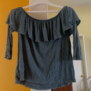 AMERICAN EAGLE 🦅 Off the Shoulder Teal Blouse